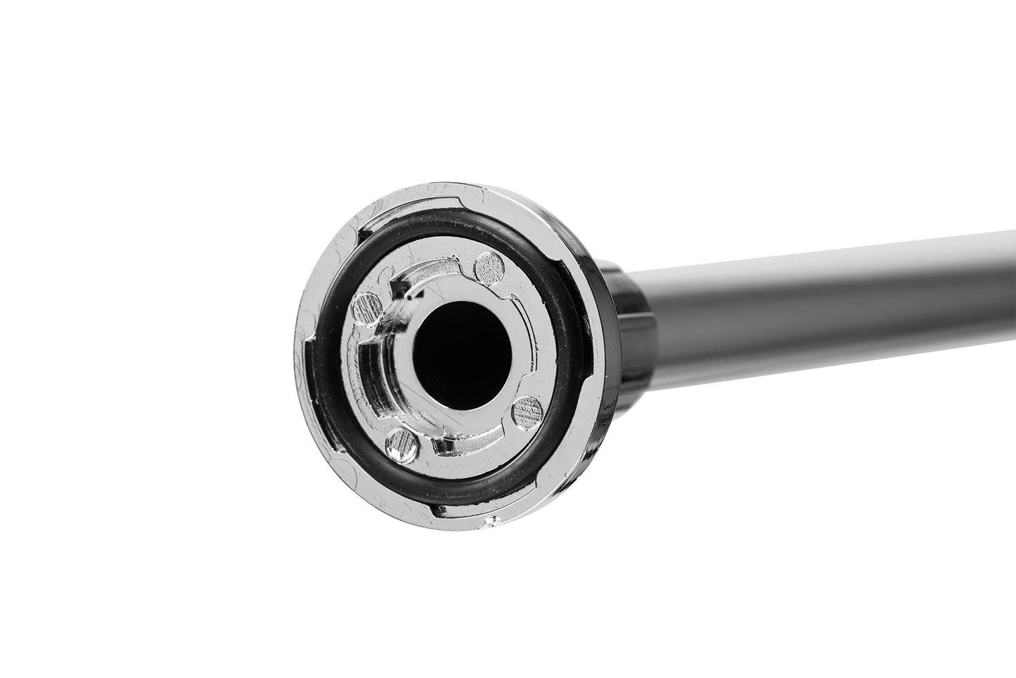 CROYDEX AD102000 TELESCOPIC CURTAIN ROD 8'6" SILVER