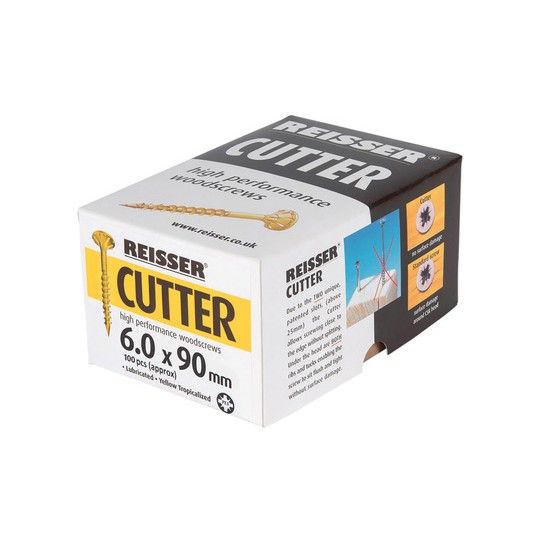 REISSER CUTTER SCREWS 6 x 90mm (BOX 100) 8221S220600902