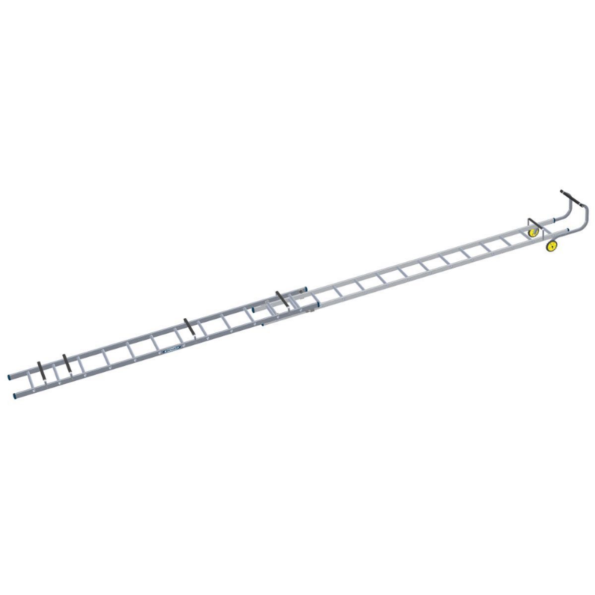 WERNER DOUBLE SECTION ROOF LADDER (12+14) 4.33m - 7.13m 77103