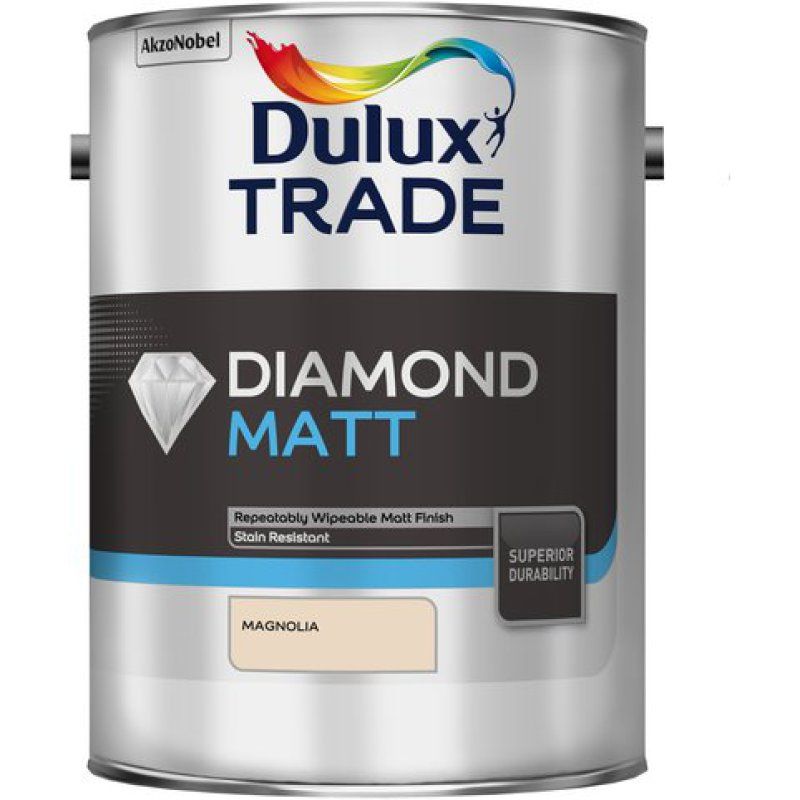 DULUX TRADE DIAMOND MATT EMULSION 5l MAGNOLIA 5191768