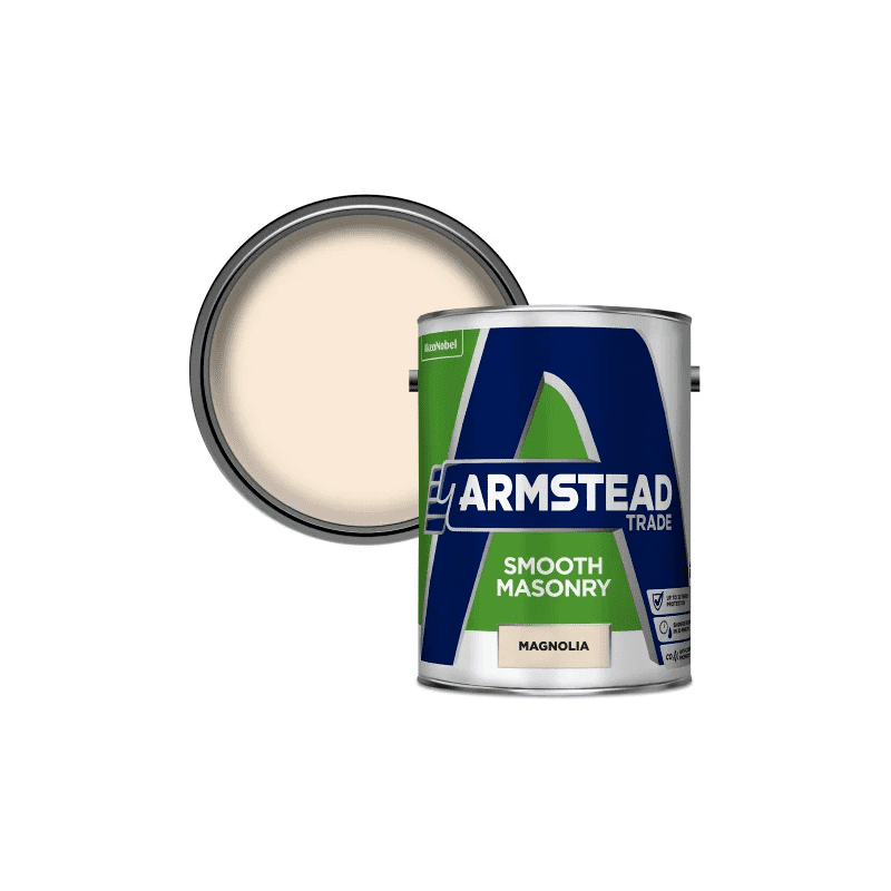 ARMSTEAD TRADE SMOOTH MASONRY PAINT 5l MAGNOLIA 5218604