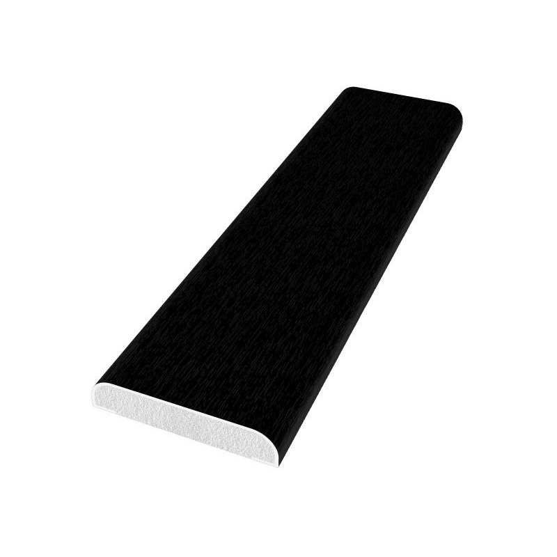 FREEFOAM D SECTION WINDOW TRIM 5m x 28mm WOODGRAIN BLACK FD28WGB