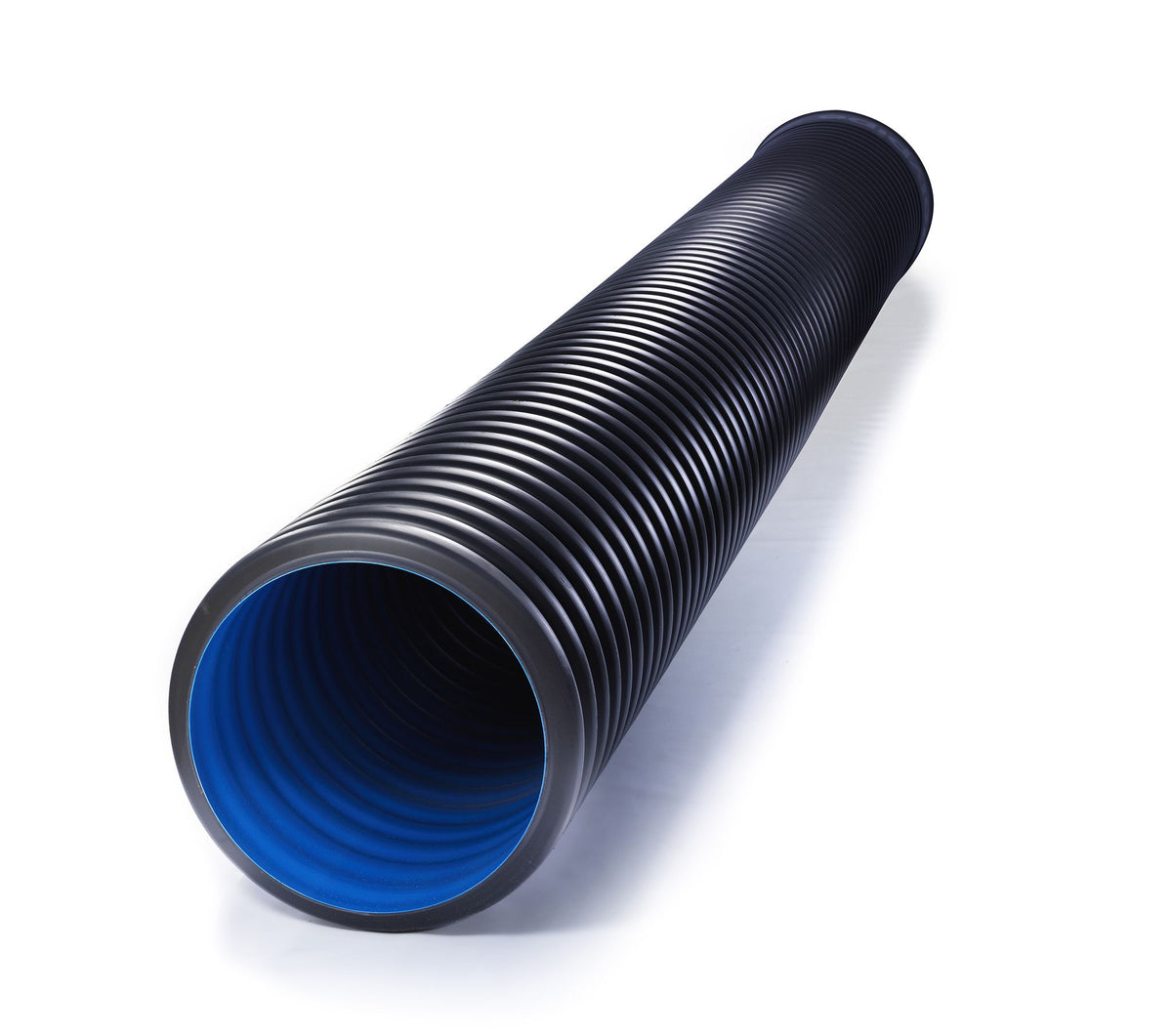 POLYPIPE RIDGIDRAIN 225mm PE HALF PERF 6m PIPE RD225X6PEHP/1