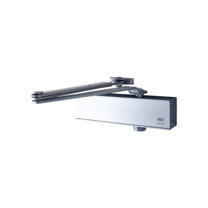 UNION SIZE 2-4 DOOR CLOSER SILVER J-RETROV-SIL