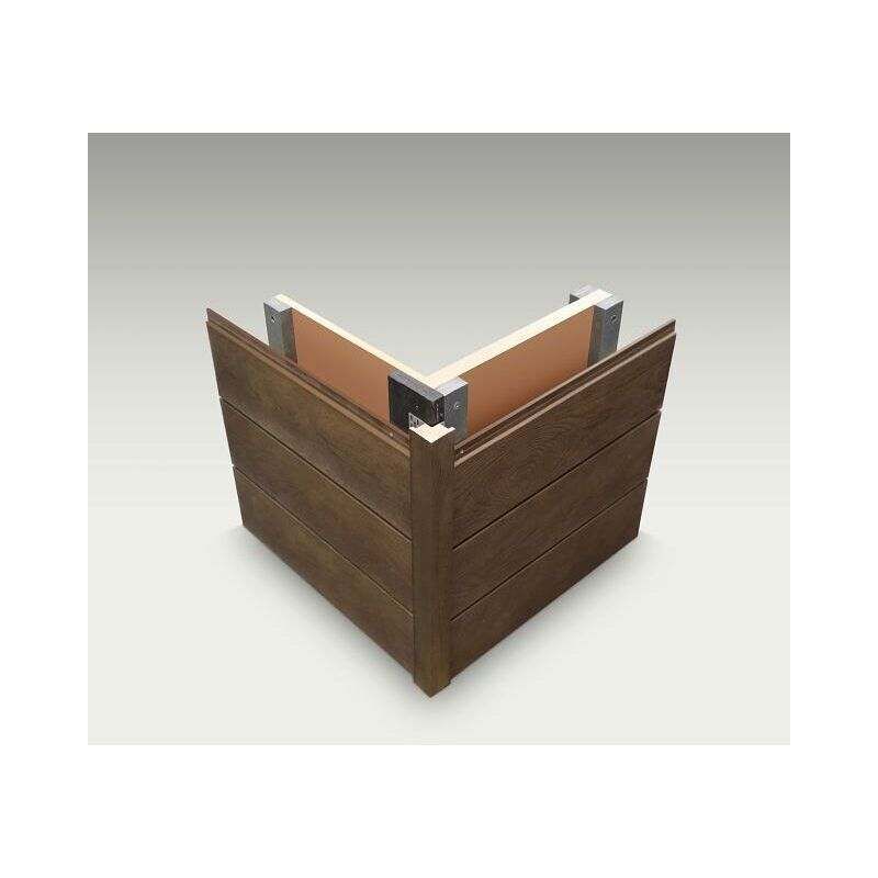 Millboard Envello Cladding Shadow Line + Ext Corner 50 x 50 x 3050mm Antique Oak