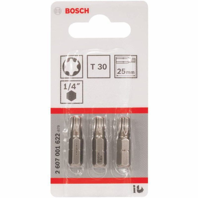 BOSCH 2607001622 EXTRA HARD SCREWDRIVER BIT T30 x 25mm