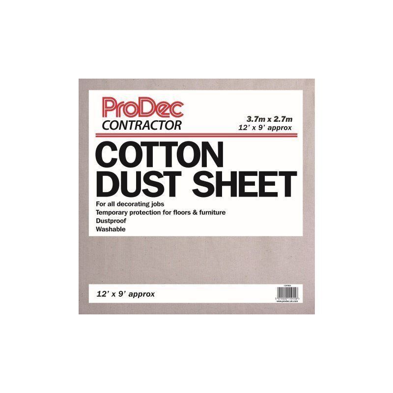 RODO 129TRDS COTTON TWILL DUST SHEET 12 x 9'