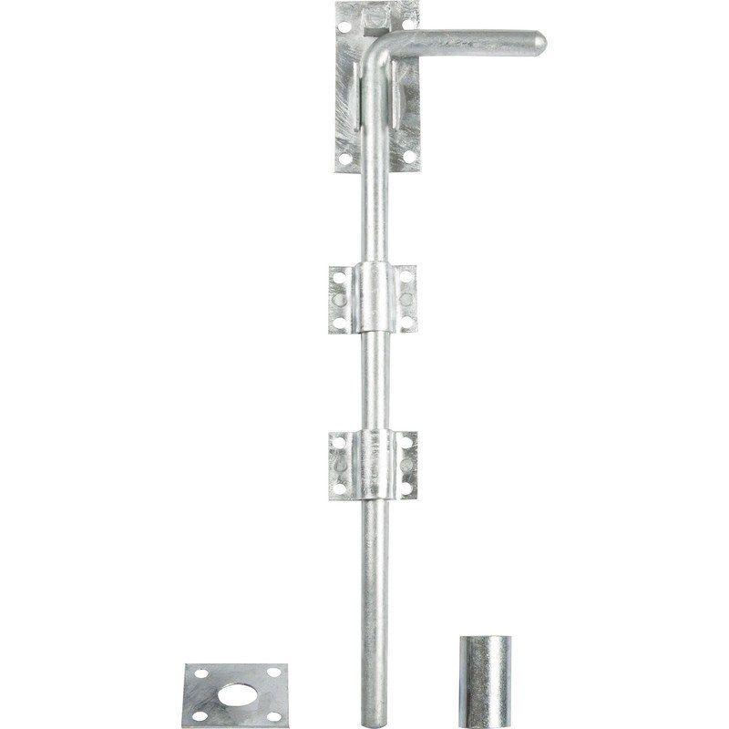300mm 12" TRADITIONAL GALV GARAGE DROP BOLT PREPACKED 260-PP0300GV