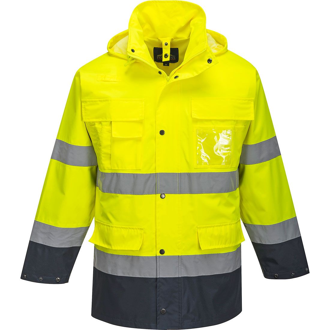 Hi-Vis 3-in-1 Contrast Lite Jacket , L, R, Yellow/Navy