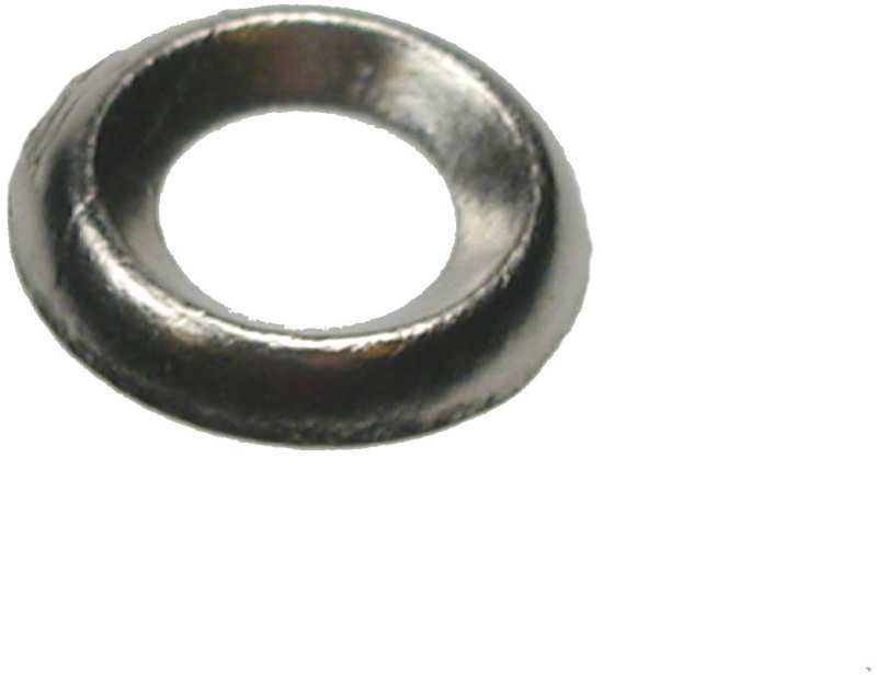 UNIFIX 7 - 8 GAUGE NICKEL PLATED BRASS SURFACE SCREW CUPS (PACK 50) UB2042