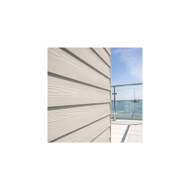 CEDRAL LAP WEATHERBOARD 3.6m x 190mm x 10mm CHALK WHITE C07