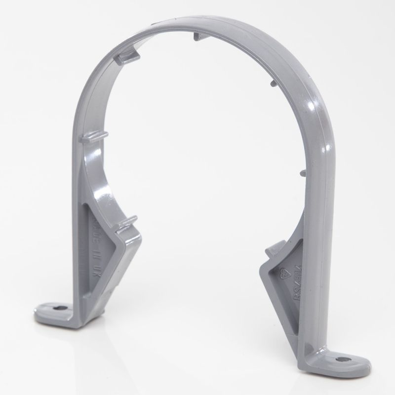 POLYPIPE SADDLE PIPE BRACKET 82mm SC33 SC33G GREY