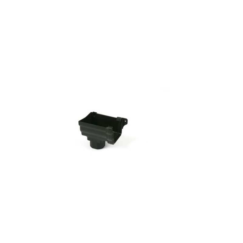 BRETT CAST IRON STYLE PROSTYLE STOPEND OUTLET LEFT HAND 106mm BLACK BR856LCI