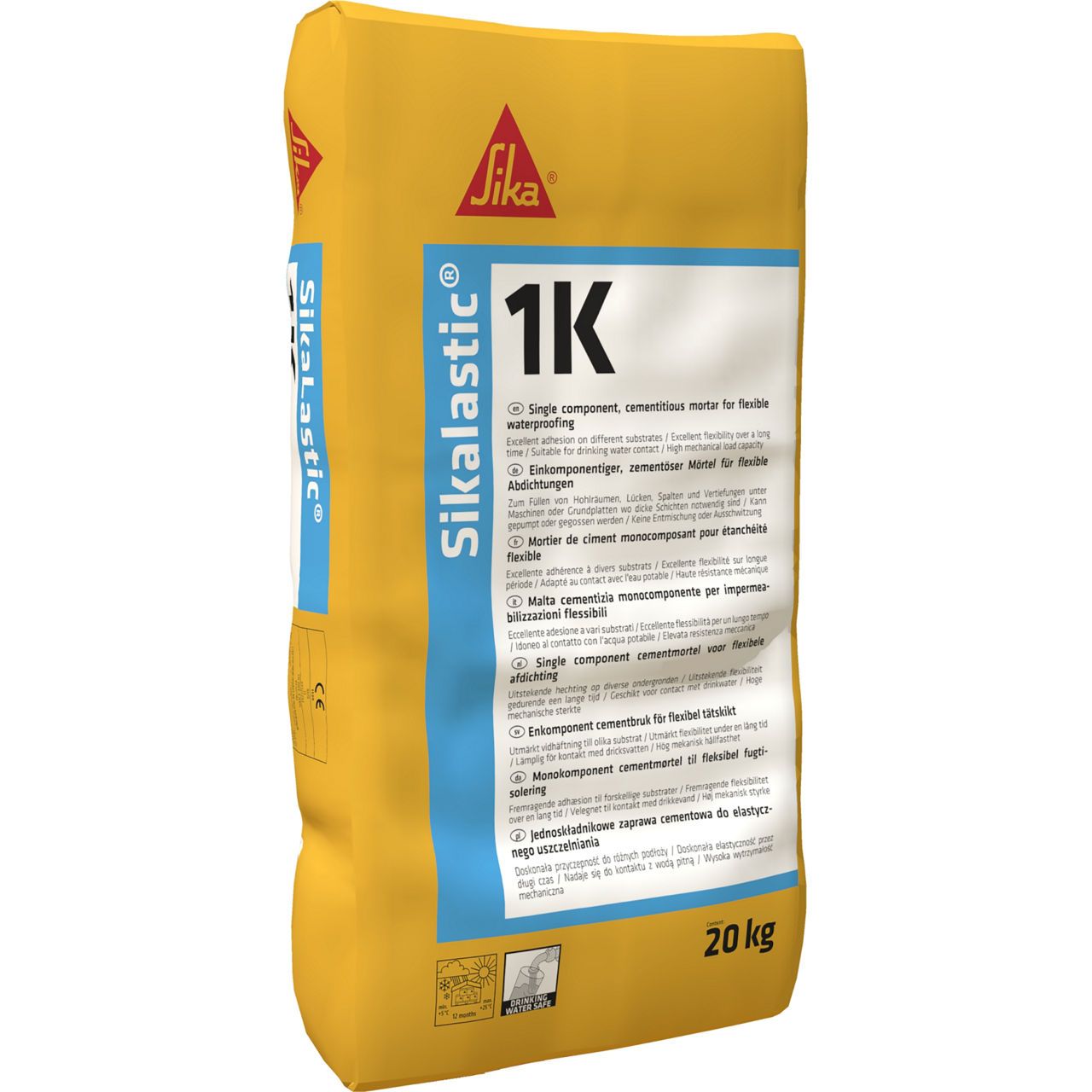 Sikalastic 1K Flexible Waterproof Mortar 20Kg
