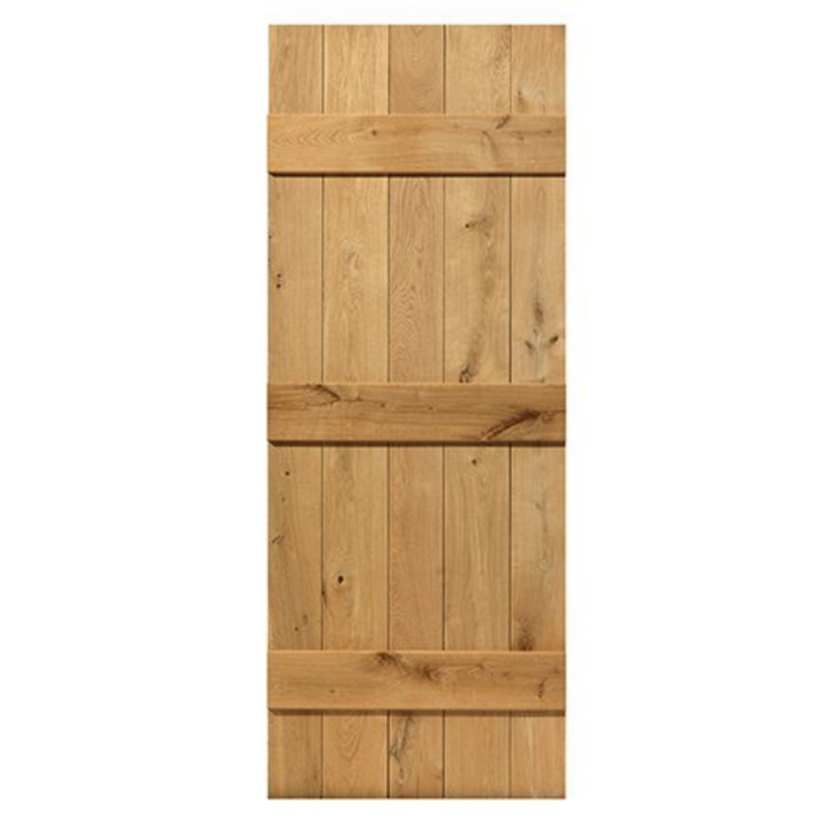 JBK OAK RUSTIC OAK LEDGED DOOR 2'9 x 6'6 V GROOVE ROLED29