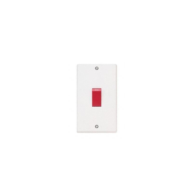 CONTACTUM 2-POLE 1-GANG 2-GANG VERTICAL PLATE 45a X2746
