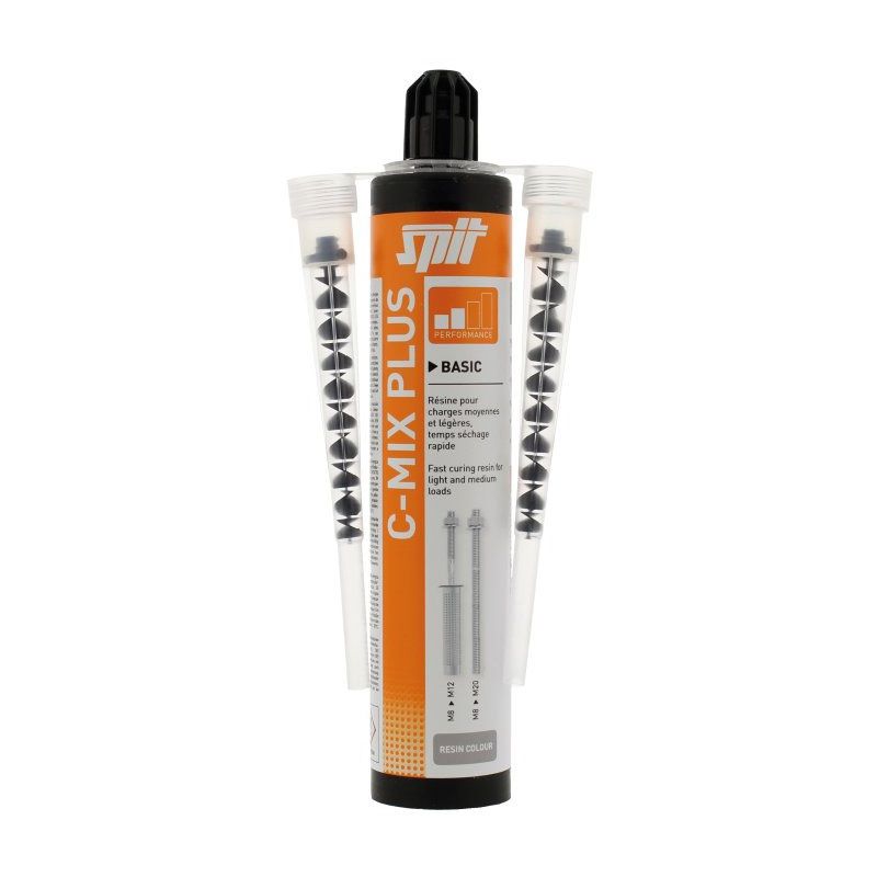 PASLODE SPIT C-MIX PLUS POLYESTER RESIN 300ml WITH 2 NOZZLES 055866