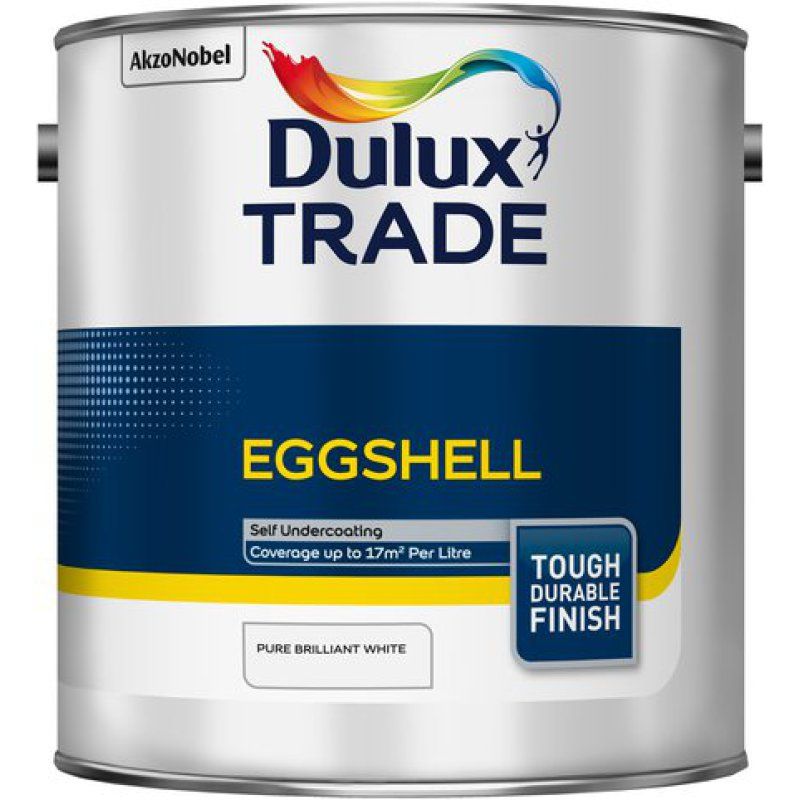 DULUX TRADE EGGSHELL 2.5l PURE BRILLIANT WHITE 5183327