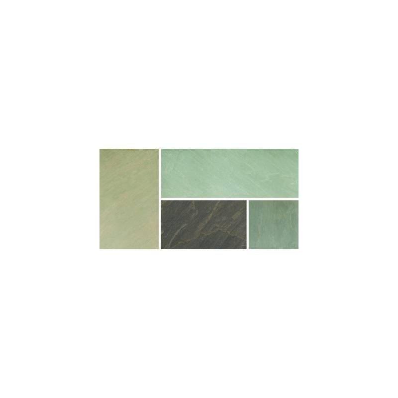 BRADSTONE BLENDED NATURAL SANDSTONE PAVING PATIO KIT 19.52m2 IMPERIAL GREEN 21614