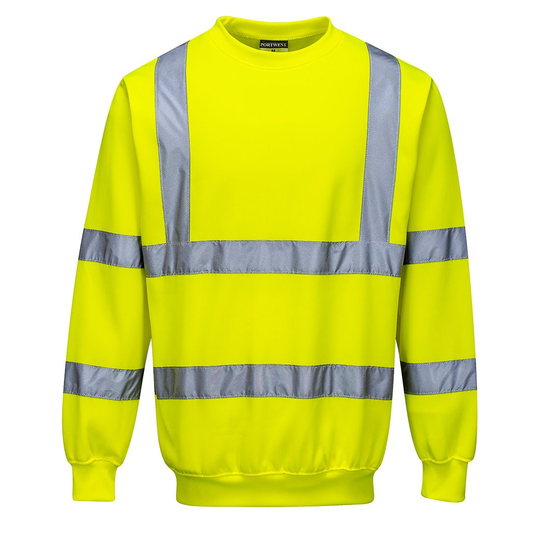 Hi-Vis Sweatshirt, 4XL, R, Yellow