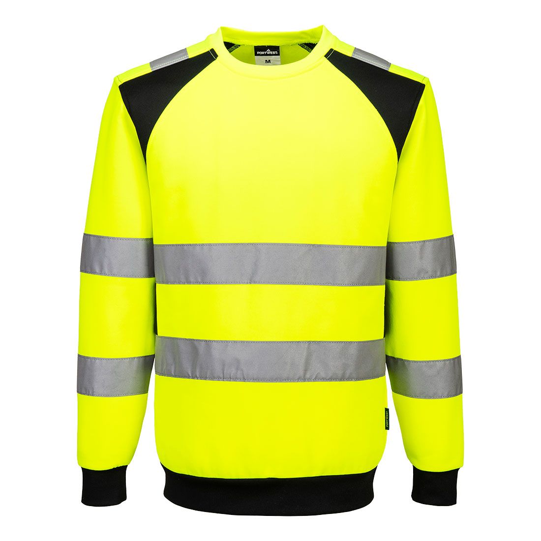 WX2 Eco Hi-Vis Sweatshirt, 4XL, R, Yellow/Black