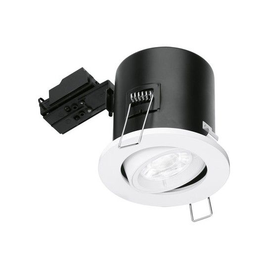 AURORA GU10 ADJUSTABLE DOWNLIGHT FIRE RATED WHITE EN-FD102W