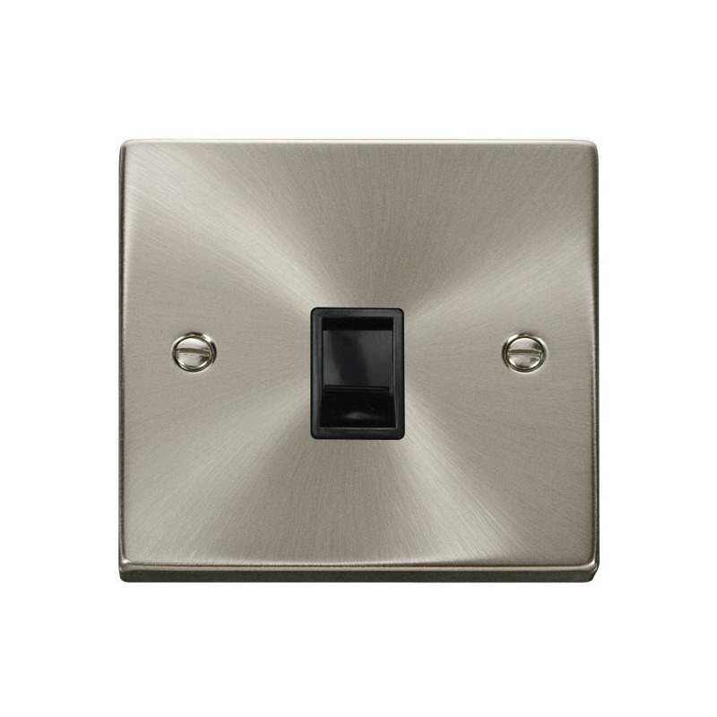 CLICK VPSC115BK SINGLE RJ11 SOCKET (IREL+/USA)
