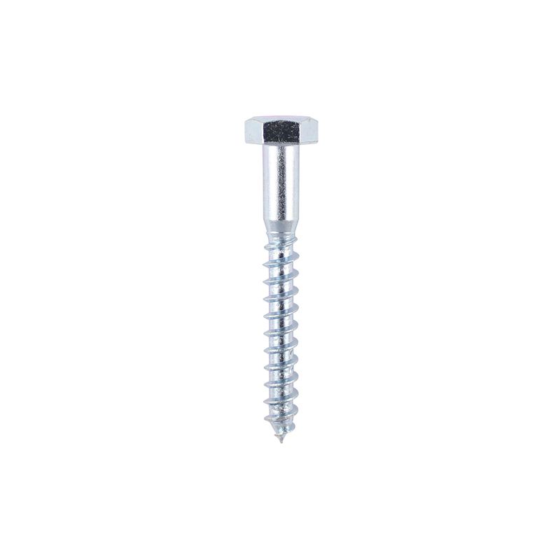 TIMCO COACH SCREWS BRIGHT ZINC PLATED M6 x 100mm (BAG 10) 06100CSCP