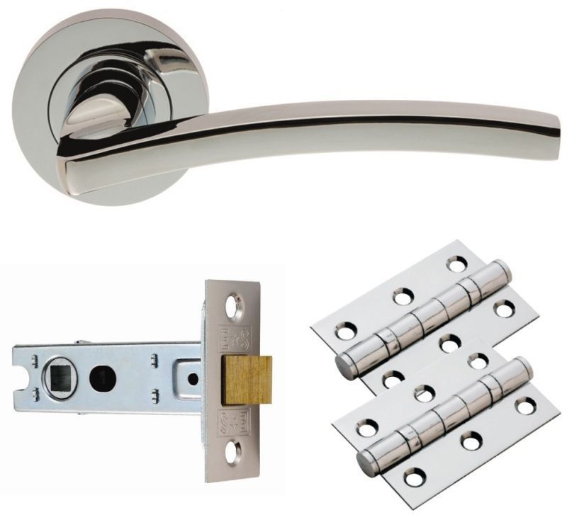 CHROME TAVIRA LATCH PACK BOXED GK009CP/INTB