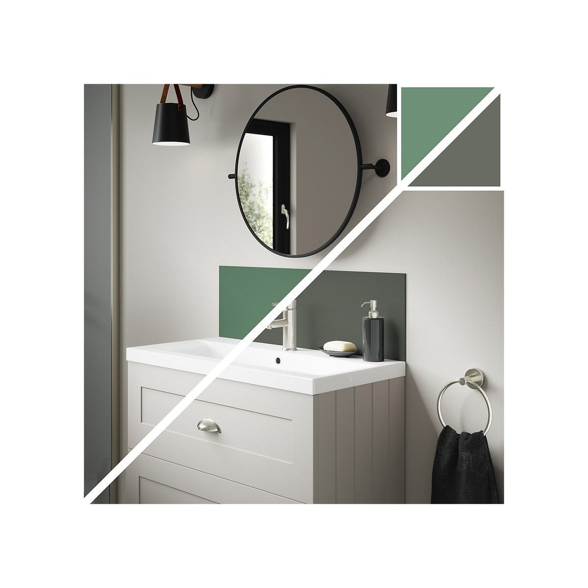 WETWALL ALLOY UPSTAND 4 x 250 x 800mm SEAFOAM GREEN/BATTLESHIP SWA-SGBG-800X250X4