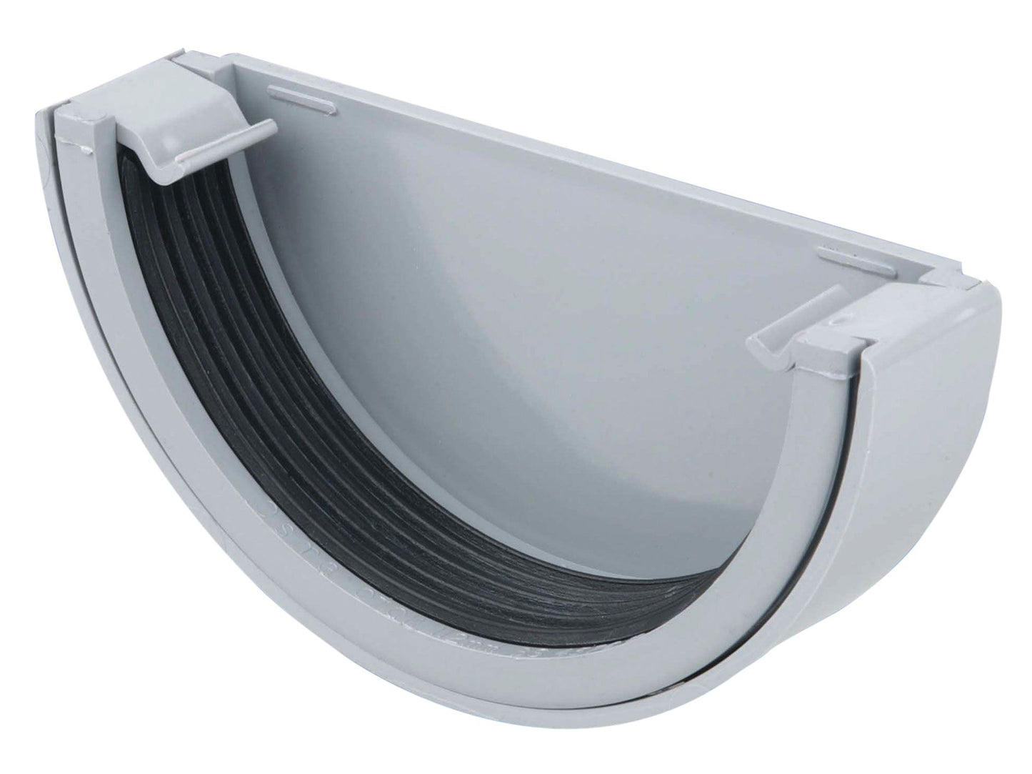OSMA 0T011 ROUND PVCU STOPEND EXTERNAL 112mm 0T011G GREY