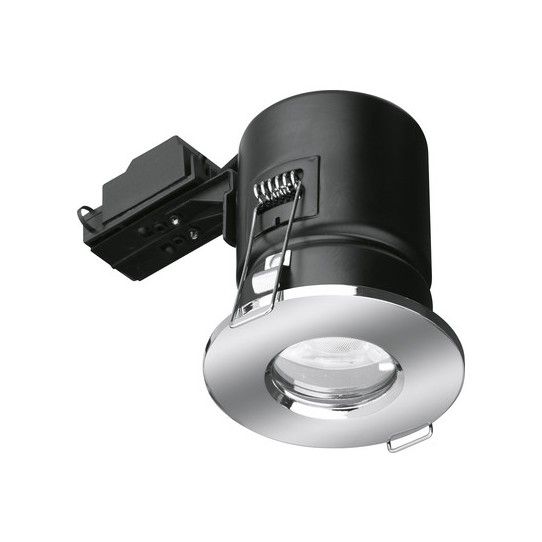 AURORA GU10 IP65 DOWNLIGHT FIRE RATED FIXED LOCK RING POLISHED CHROME EN-FD103PC