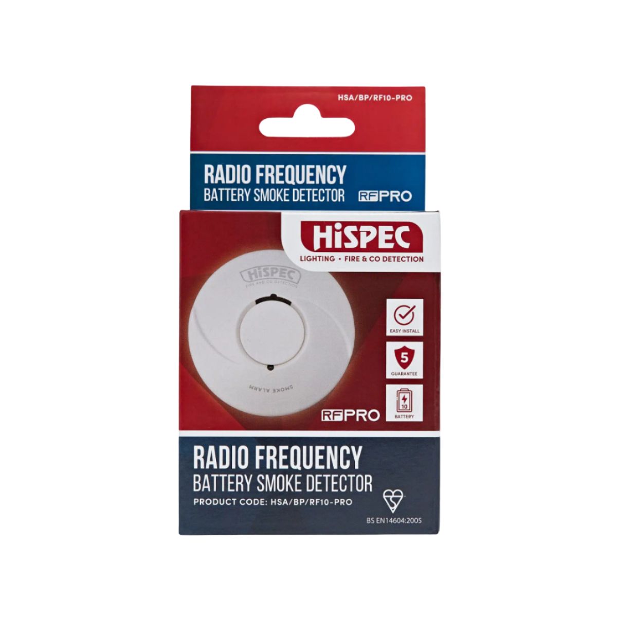 HISPEC BATTERY SMOKE ALARM RADIO FREQUENCY HSA/BP/RF10-PRO
