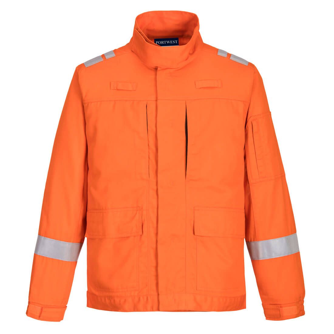 Bizflame Work Lightweight Stretch Panelled Jacket, L, R, Orange
