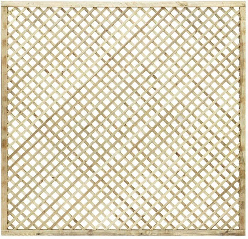 GRANGE ALDSQ2 ALDERLEY SQUARE LATTICE TRELLIS 0.6 x 1.83m GREEN