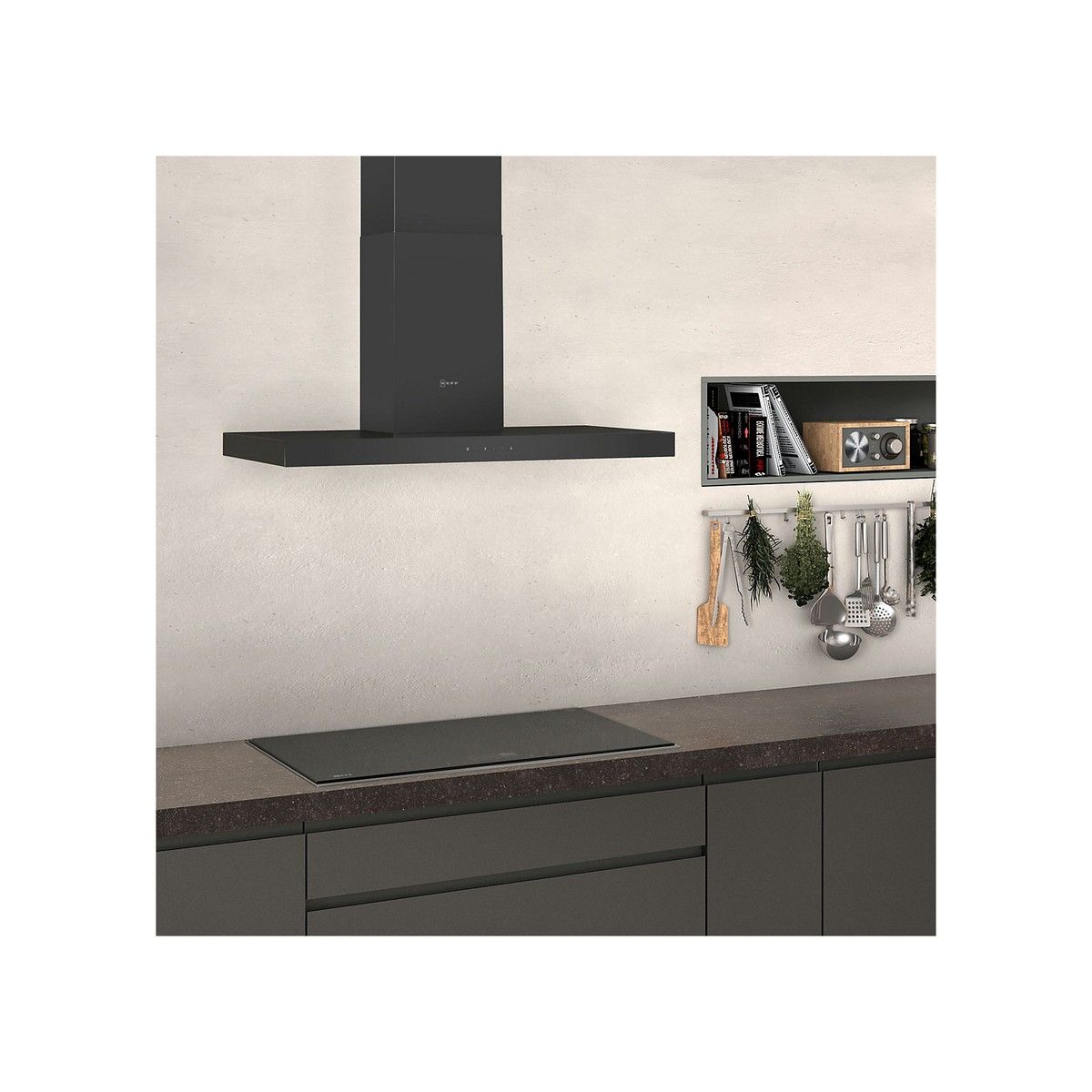 NEFF D94BHM1S5B N50 BOX CHIMNEY HOOD BLACK