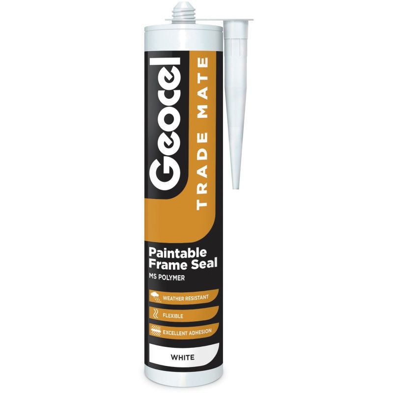 GEOCEL TRADE MATE 310ml SILICONE FRAME SEALANT WHITE 2940345/C05