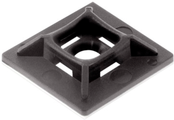 KRIMPTERM VIAS VCA28X28-B CABLE TIE BASE 28 x 28mm (PACK 100) BLACK