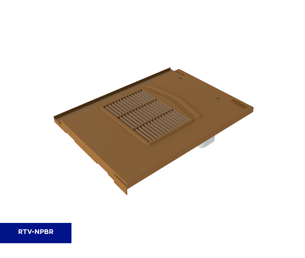 TIMLOC NON-PROFILE ROOF TILE VENT BROWN RTV-NPBR