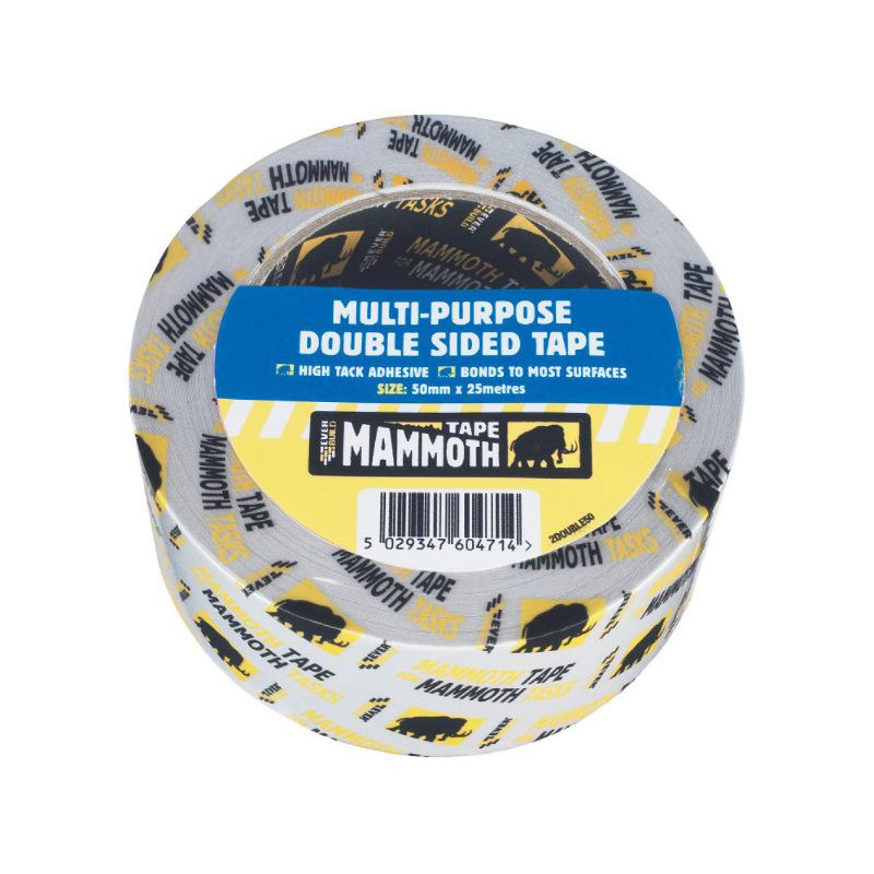 Everbuild Mammoth Mp Double Side Tape 25M x 50mm 2DOUBLE50
