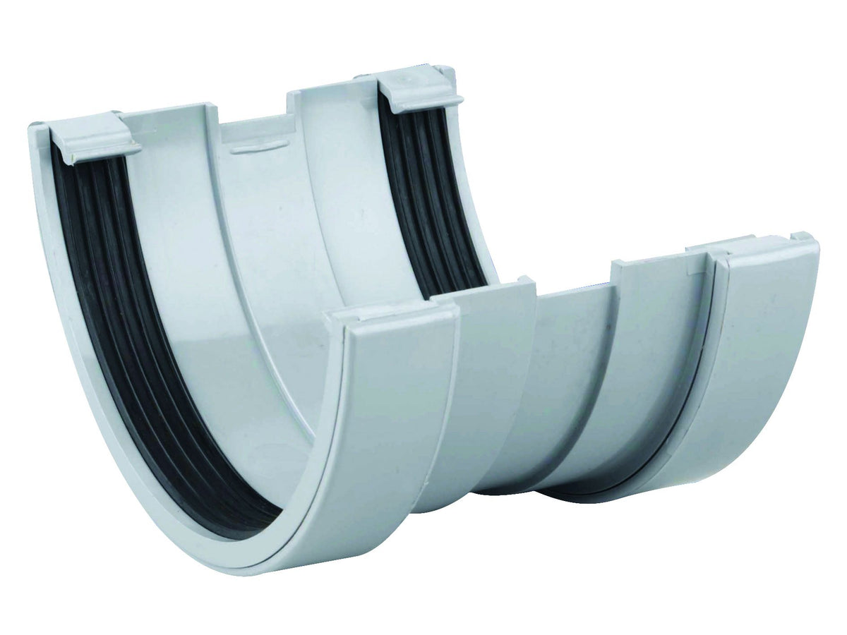 OSMAROOFLINE 6T609 PVCU GUTTER UNION 150mm 6T609G GREY
