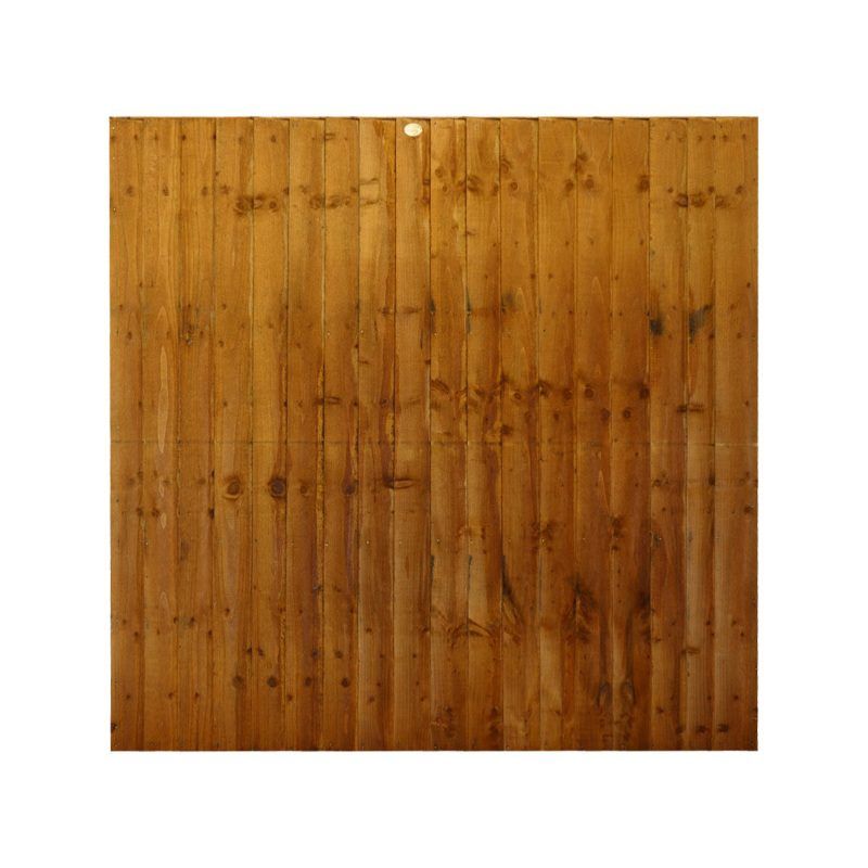 TAFS SALOP FULLY FRAMED FEATHEREDGE PANEL 6 x 6' AUTUMN GOLD P6FF