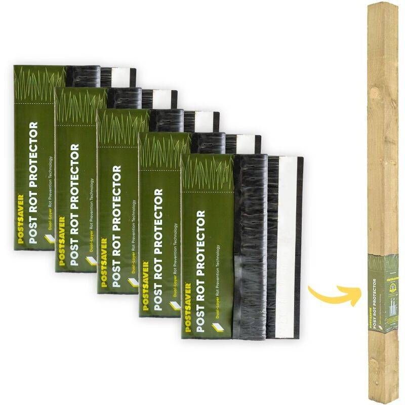 POSTSAVER PROWRAP FOR 3 x 3" - 4 x 4" POSTS (PACK OF 5) PROWRAPSTANDARD5 (HOME DELIVERY)