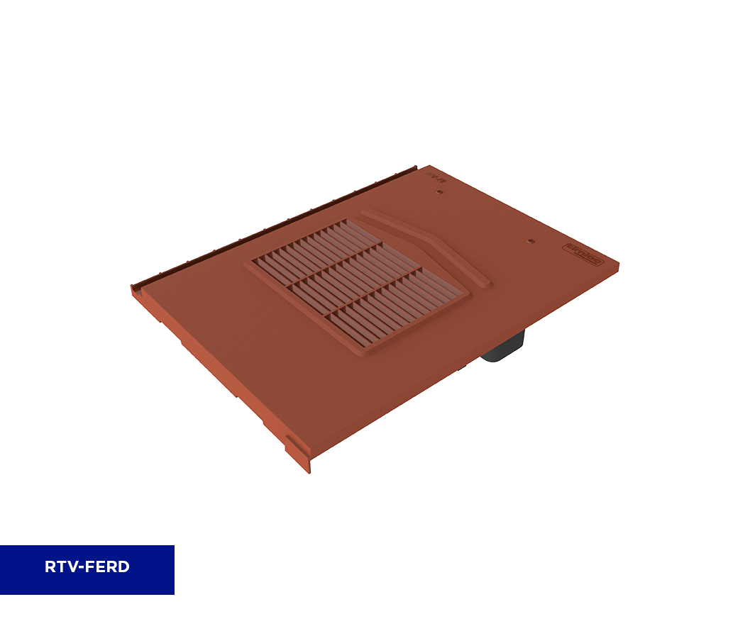TIMLOC FLAT EDGE TILE VENT RED RTV-FERD