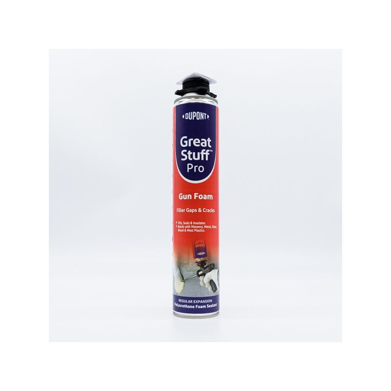 DOW GREAT STUFF PRO POLYURETHANE GAPS AND CRACKS GUN FOAM FILLER 750ml BUFF 2940221