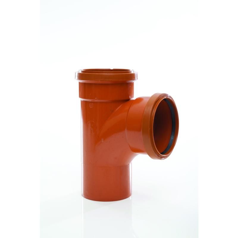POLYPIPE EQUAL JUNCTION DOUBLE SOCKET 110mm x 87.5deg UG424