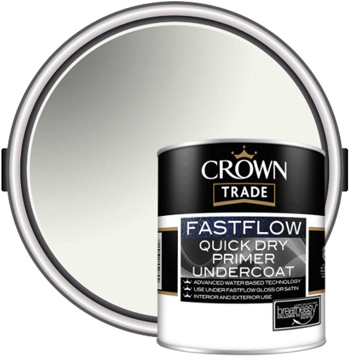 CROWN TRADE FASTFLOW Q/D PRIMER UNDERCOAT 5l WHITE 5090816