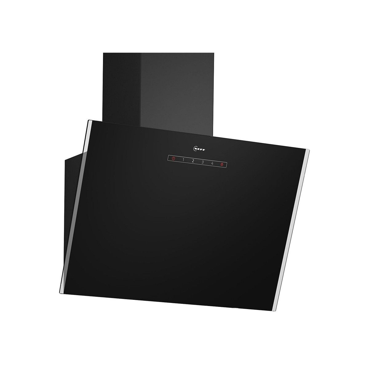 NEFF D63IDK1S0B N30 ANGLED GLASS CHIMNEY HOOD BLACK GLASS & ANTHRACITE BLACK CHIMNEY