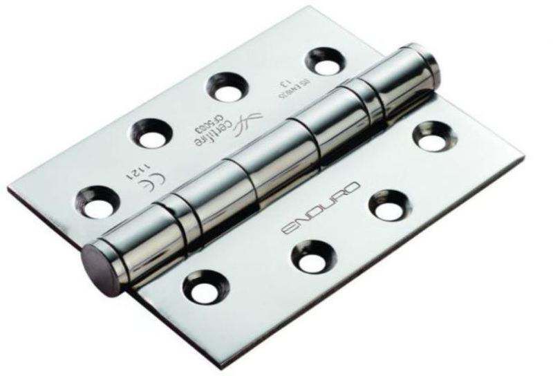102 x 76mm PACK 3 BALL BEARING HINGES GRADE 13 BRIGHT STAINLES STEEL HIN1433P/13BSS/3P