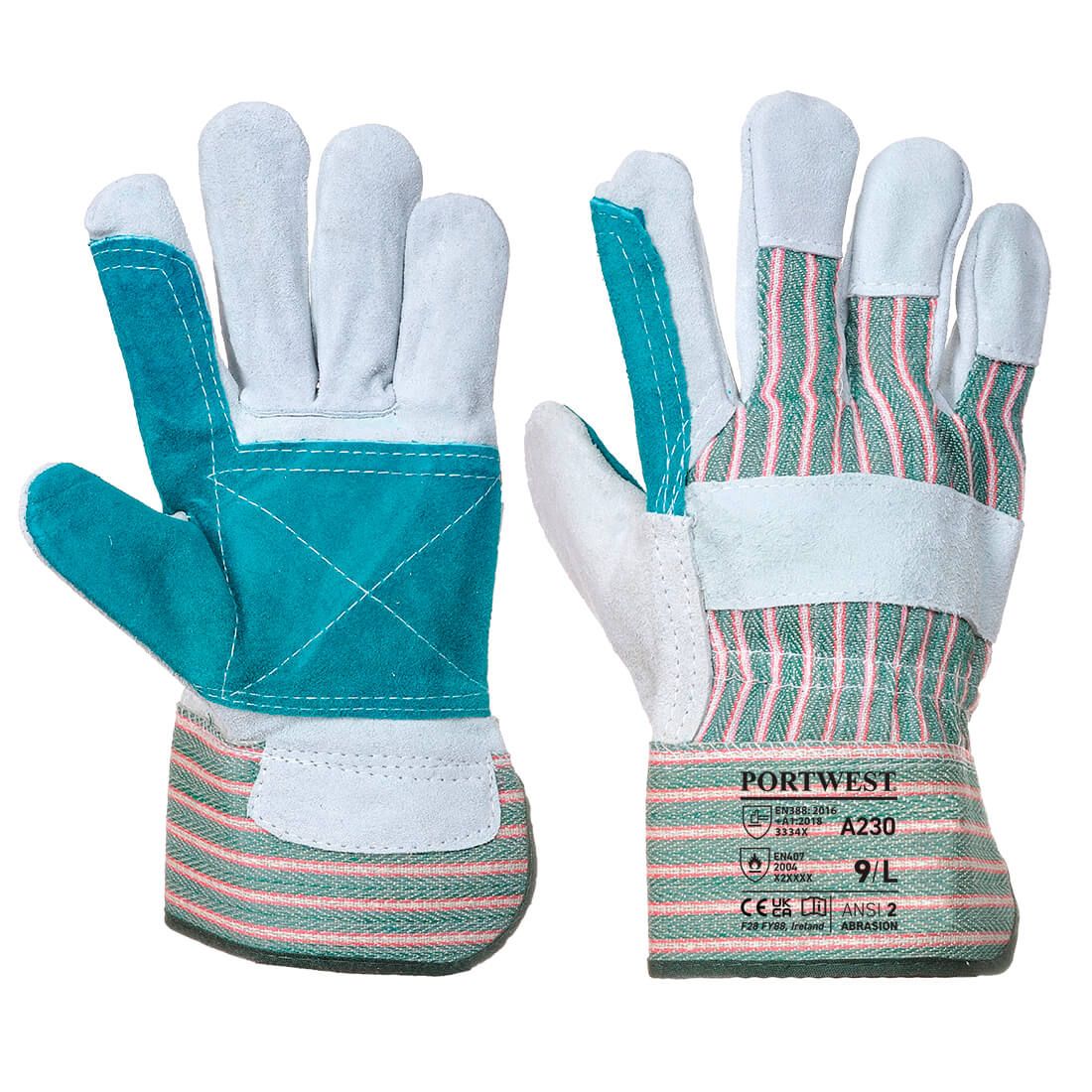 Double Palm Rigger Glove, XL, R, Grey